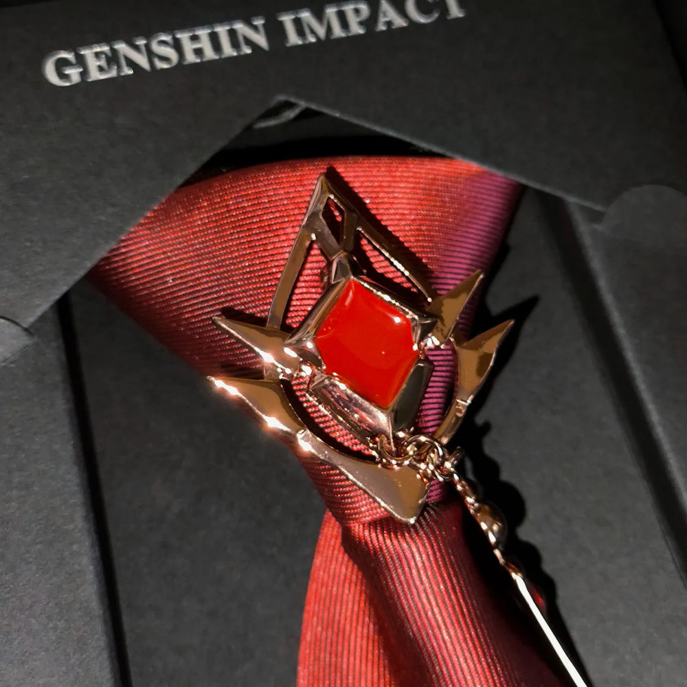 Genshin Impact Frost and Flame Series Tie Featuring Fatui Harbingers