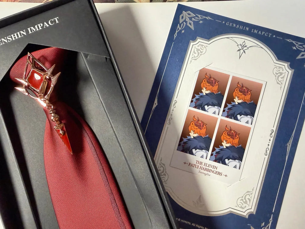 Genshin Impact Frost and Flame Series Tie Featuring Fatui Harbingers