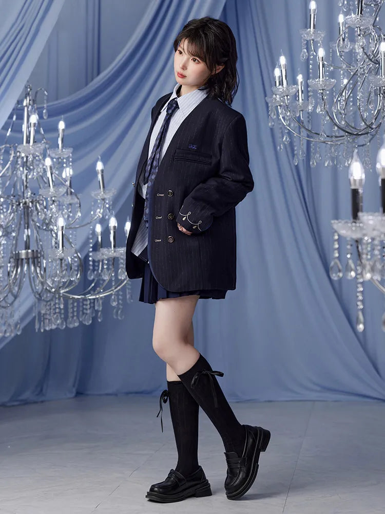 Genshin Impact Furina casual jacket full body model showcase