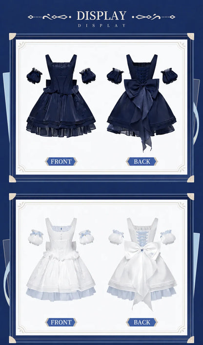 Furina themed apparel collection including dress accessories and footwear