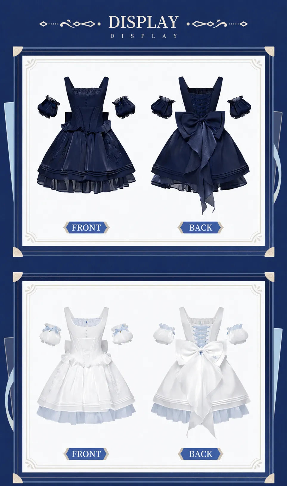 Furina themed apparel collection including dress accessories and footwear