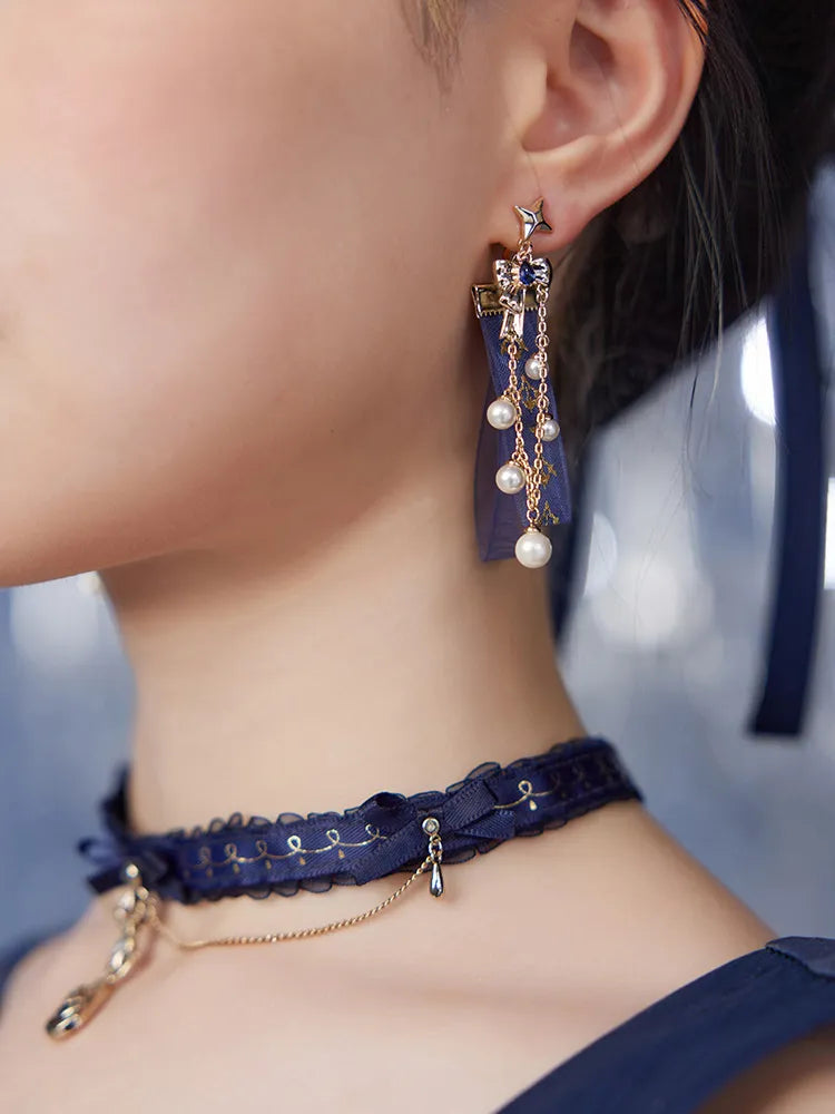 Furina themed earrings collection for cosplay display and daily wear