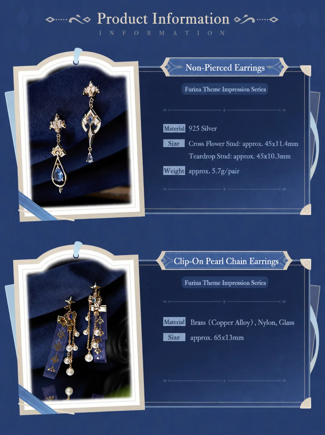 Asymmetrical stud earrings design details