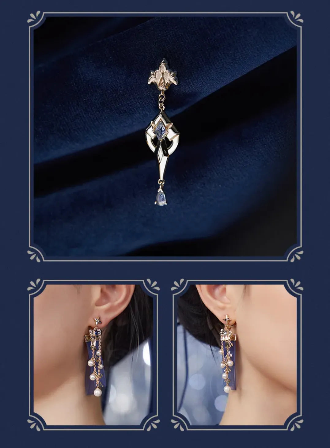 Elegant Furina themed jewelry styling