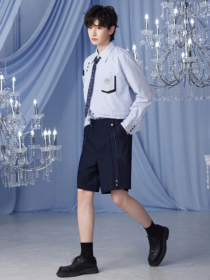 High waisted tailored shorts and detachable tail waistband themed around Furina