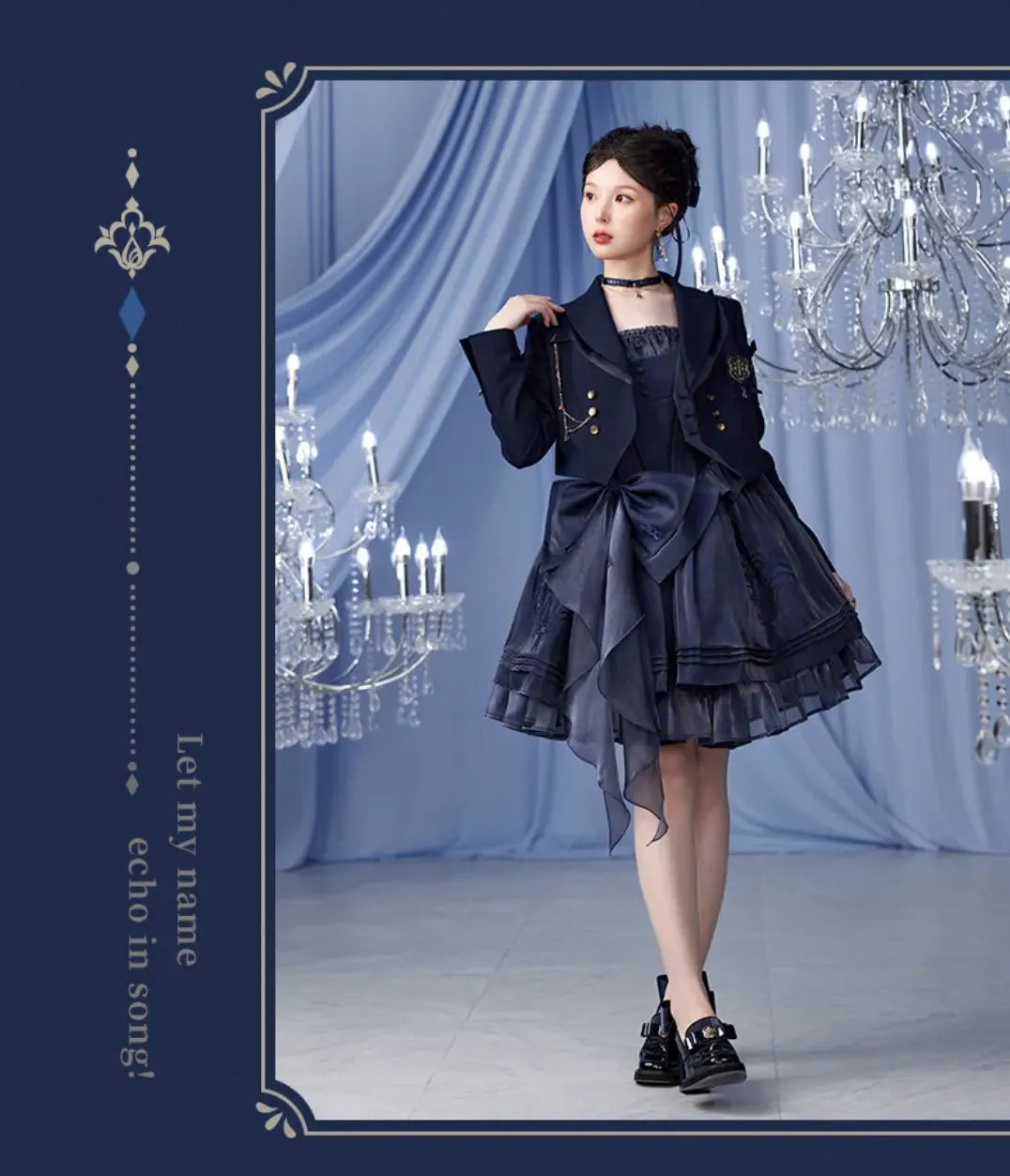 Furina themed uniform jacket premium tailoring detail