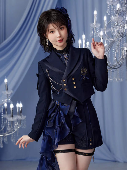 Genshin Impact Furina Themed Impression Series Short Uniform Jacket front outfit showcase