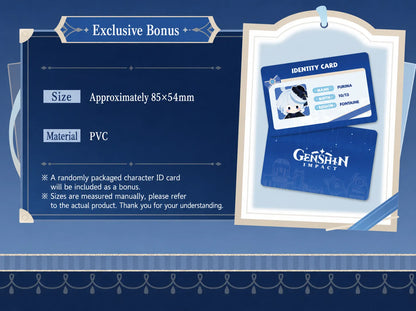 Exclusive Furina character identity card bonus gift