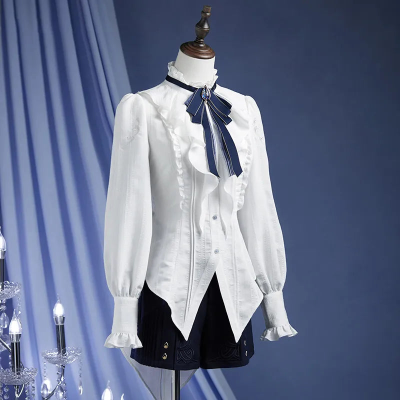Furina Themed Elegant Shirt Outfit Design