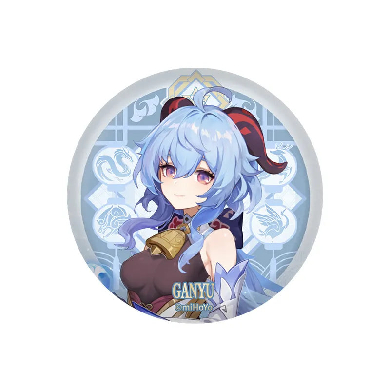 Genshin Impact Ganyu Character Badge Liyue Harbor Series Collectible Pin