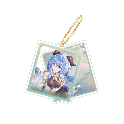 Genshin Impact Ganyu rotating double-sided acrylic keychain