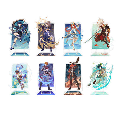 Genshin Impact Genius Invokation TCG acrylic phone stand multiple characters showcase