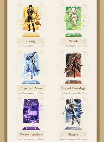 Genshin Impact acrylic phone stand gift display idea