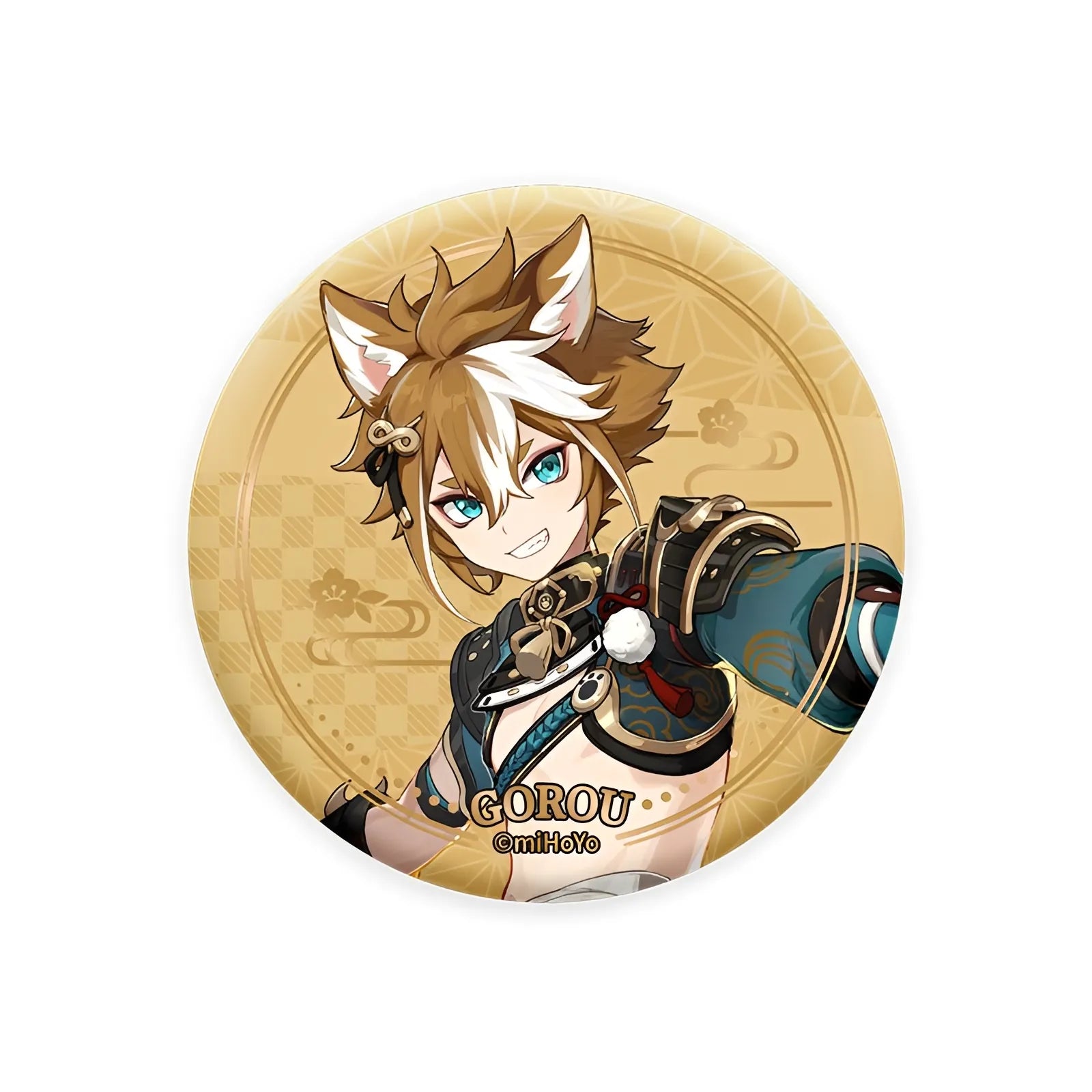 Genshin Impact Gorou Inazuma character badge collectible anime pin