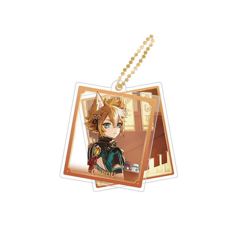 Genshin Impact Gorou rotating double-sided acrylic keychain