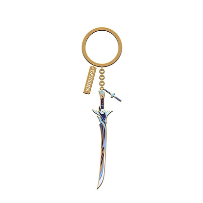 Genshin Impact Haran Geppaku Futsu weapon metal charm keychain Divine Casting series