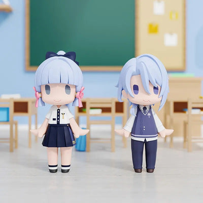 Kamisato Ayato HELLO! GOOD SMILE Chibi Figure in a themed display