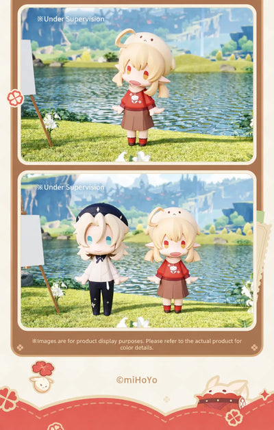 Klee HELLO! GOOD SMILE Chibi Figure displayed in a lakeside scene