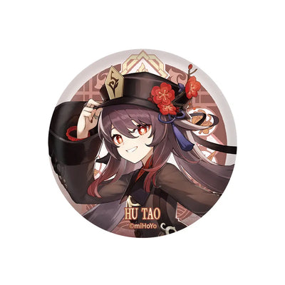 Genshin Impact Hu Tao Character Badge Liyue Harbor Series Collectible Pin