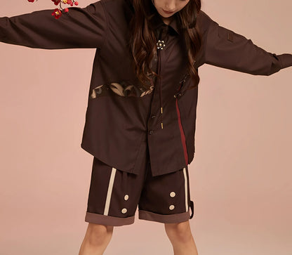 Genshin Impact Hu Tao shorts outfit look daily wear styling