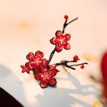 Genshin Impact Hu Tao themed imprint series brooch plum blossom design