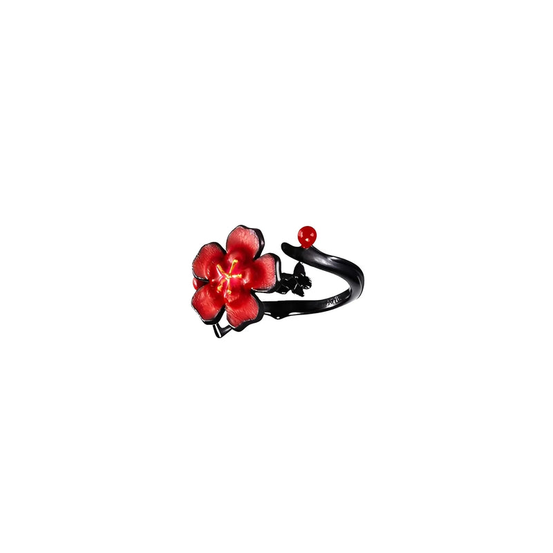 Hu Tao ring wearing display elegant accessory daily outfit styling