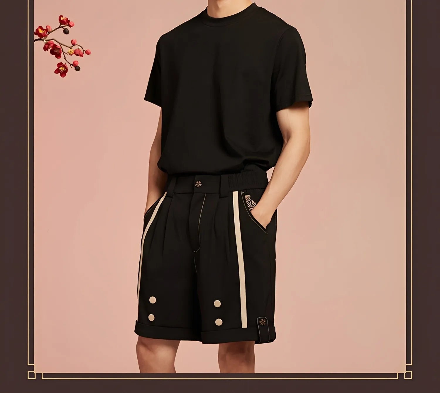 Hu Tao shorts comfortable fit casual daily wear display