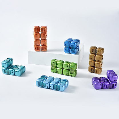 Genshin Impact Hypostasis mini block toy full element series cube collection display