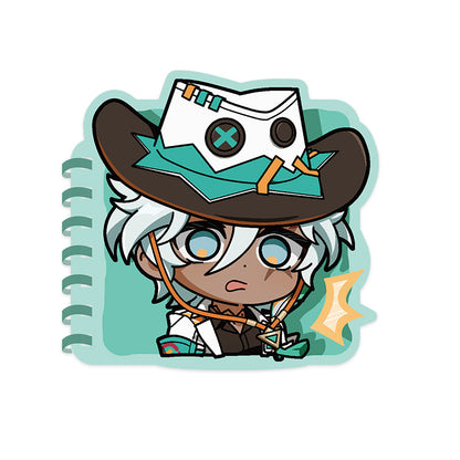 Genshin Ifa Q Version Expression Series spiral notepad featuring chibi Natlan character artwork
