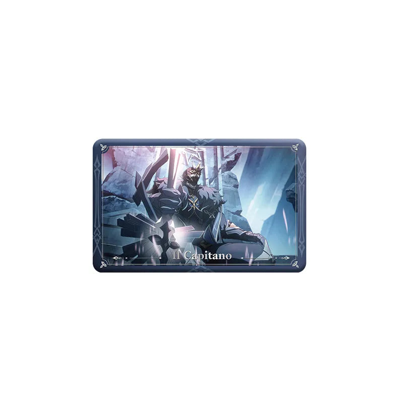 Genshin Impact Il Capitano Memories of This Life Square Badge Style C featuring collectible artwork and themed series design