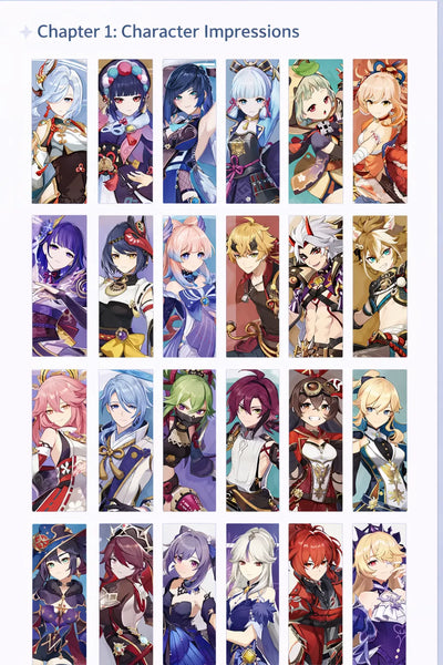Genshin Impact Illustration Collection Vol.2 art book and bonus booklet set display