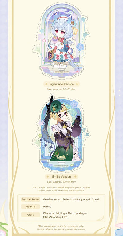 Genshin Impact Imaginarum Series Aether and Lumine Q version emblem badge display