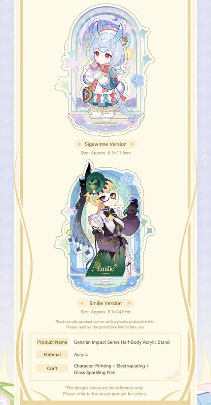 Genshin Impact Imaginarum Series Aether and Lumine Q version emblem badge display