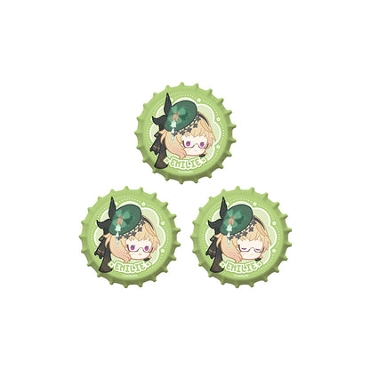 Genshin Impact Imaginarum Series Emilie Q version bottle cap emblem set chibi badge merchandise