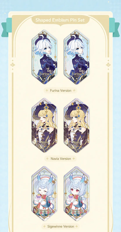 Genshin Impact Imaginarum Series Furina themed merchandise character display