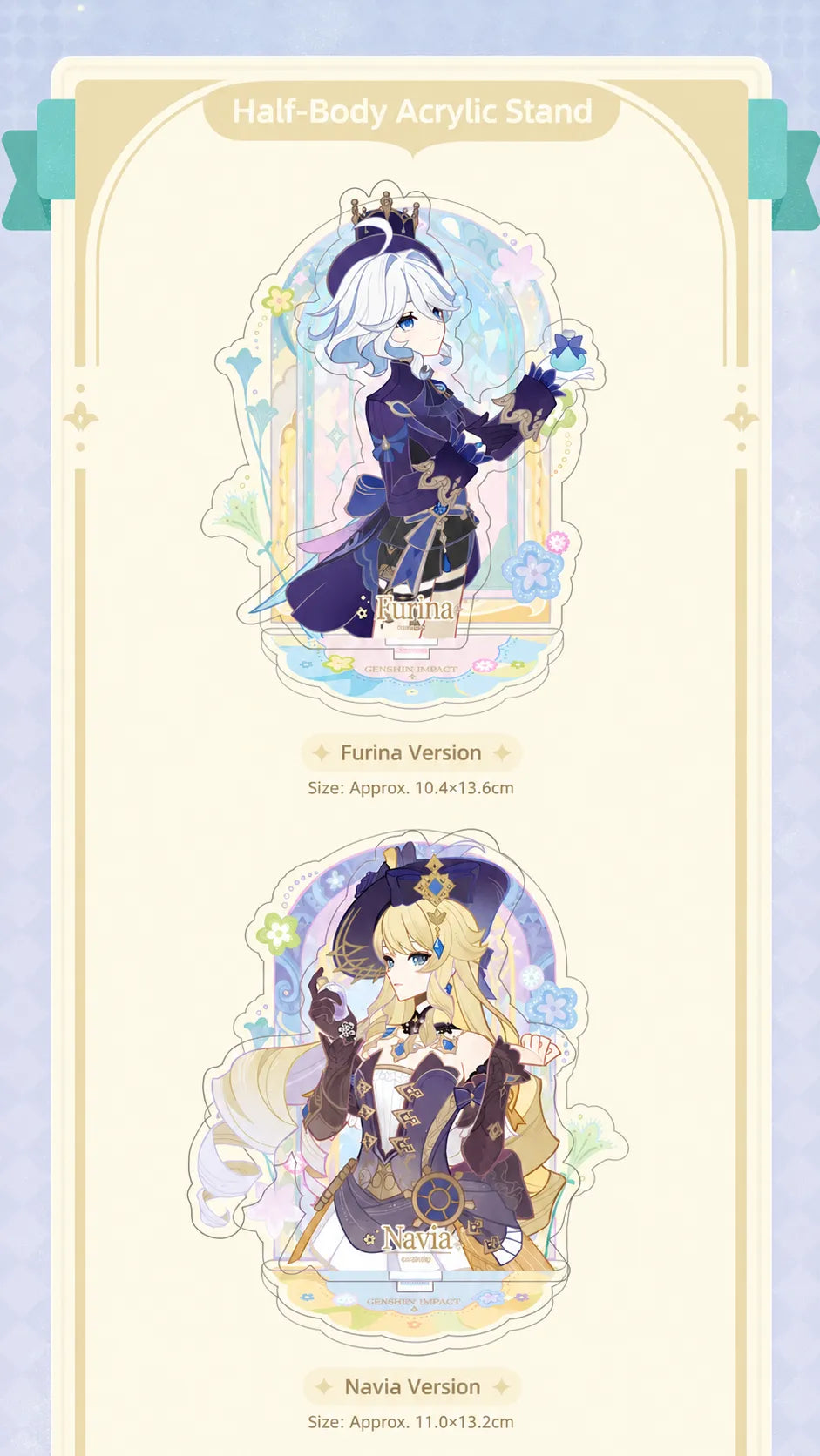Genshin Impact Imaginarum Series half body acrylic stand character display merchandise