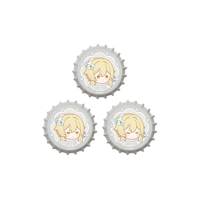 Genshin Impact Imaginarum Series Lumine Q version bottle cap emblem set chibi badge merchandise