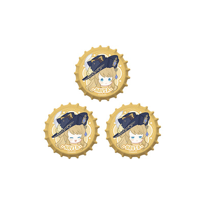 Genshin Impact Imaginarum Series Navia Q version bottle cap emblem set chibi badge merchandise