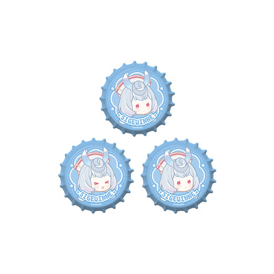 Genshin Impact Imaginarum Series Sigewinne Q version bottle cap emblem set chibi badge merchandise
