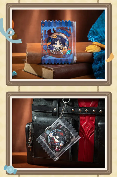 Genshin Impact Immernachtreich Reverie Series badge sleeve featuring protective PVC cover design