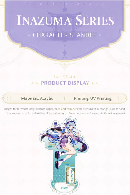 Genshin Impact Inazuma acrylic stand product display clear acrylic UV printing anime collectible standee