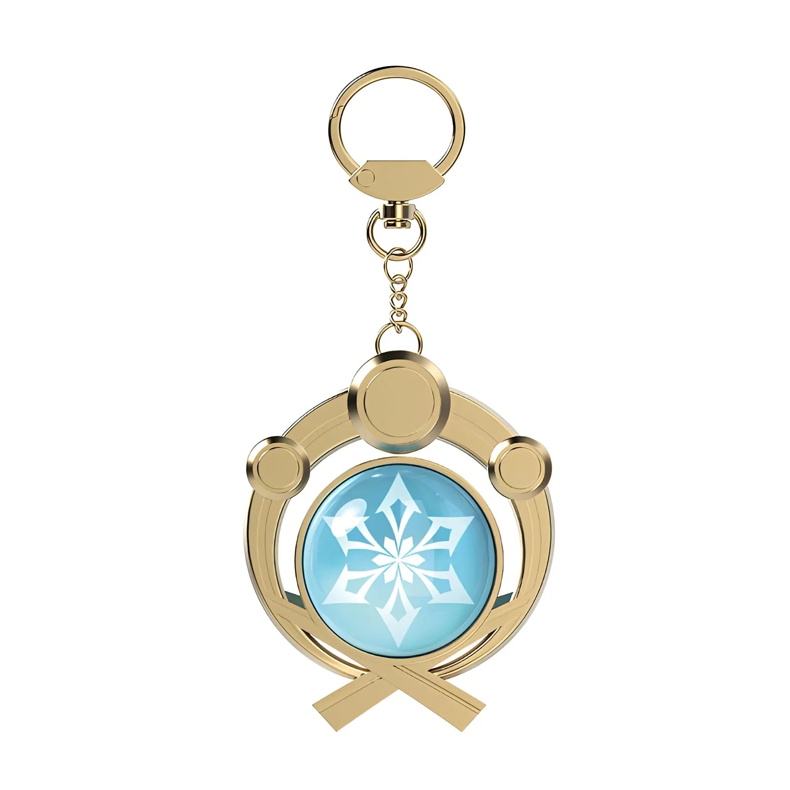 Genshin Impact Inazuma Cryo vision keychain ice element accessory
