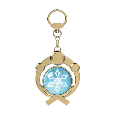 Genshin Impact Inazuma Cryo vision keychain ice element accessory