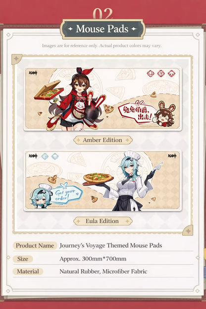 Genshin Impact Journey's Voyage mouse pad size and material details