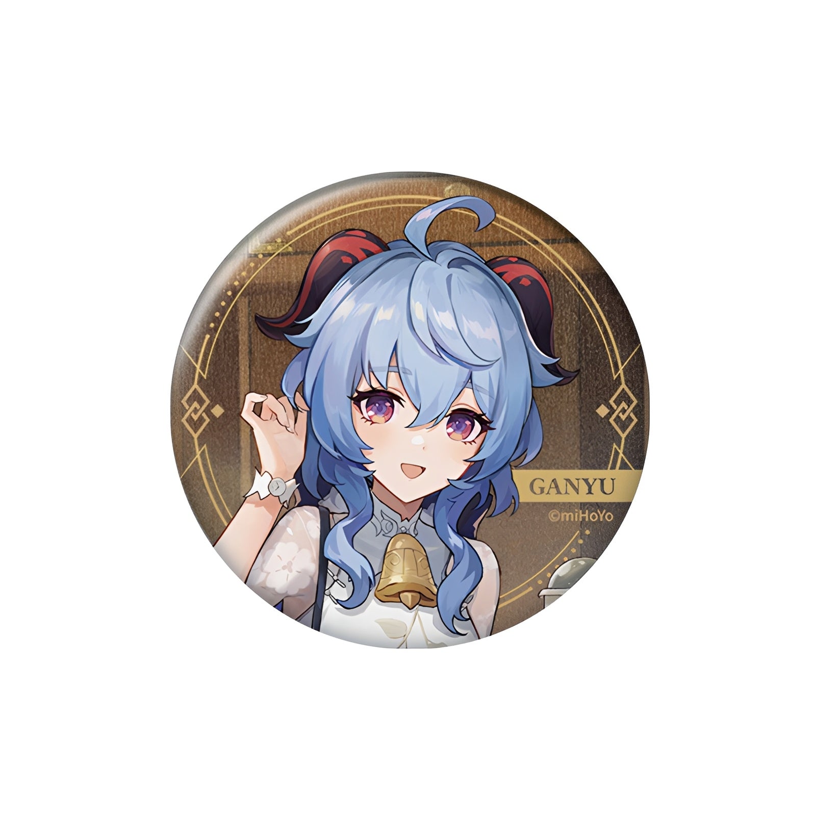 Genshin Impact Joyful Hearts series Ganyu badge collectible pin tin metal design