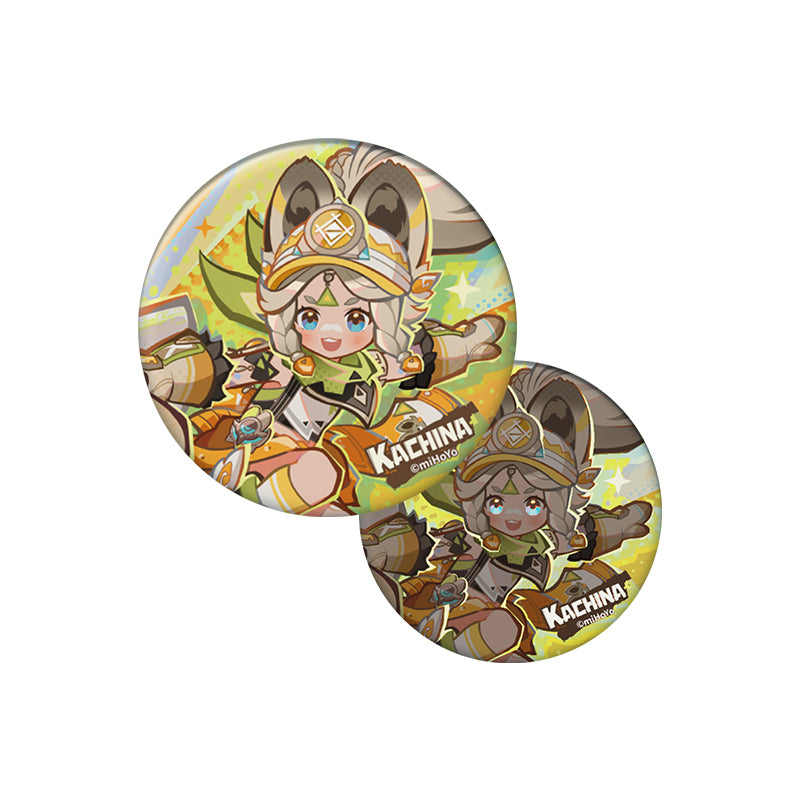 Genshin Kachina character badge from The Rhythms of the Cosmic Trail Series with dynamic Natlan themed artwork