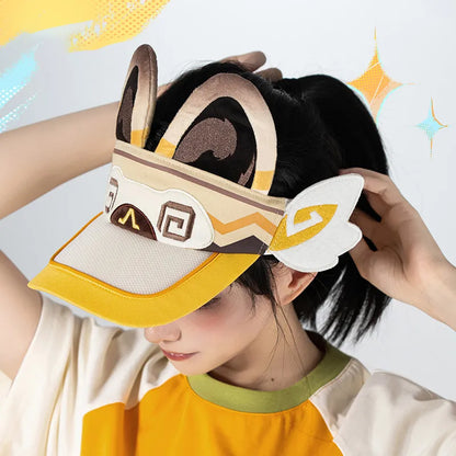 Genshin Impact Kachina Sun Visor Hat model display from Sparks and Summits Series