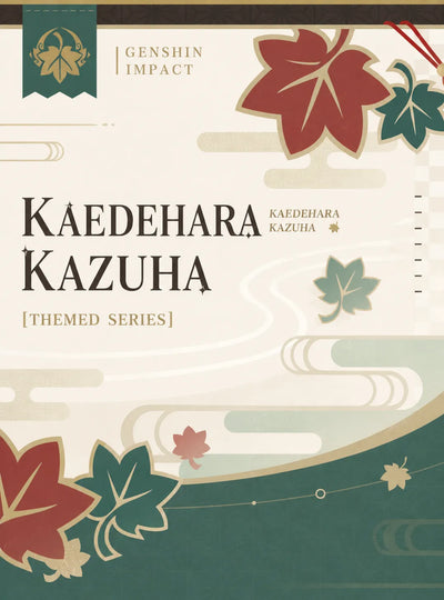 Detailed view of Kazuha bracelet maple leaf charm and metal bead accessories