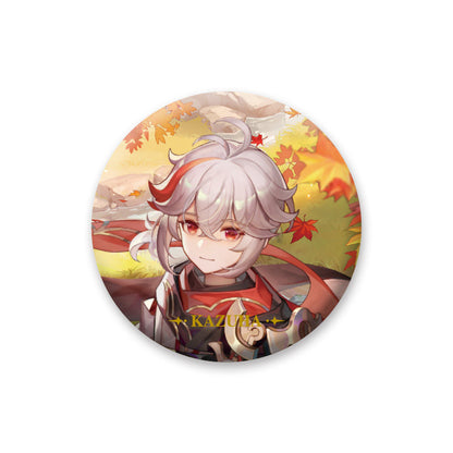 Genshin Impact Kaedehara Kazuha character badge anime collectible pin