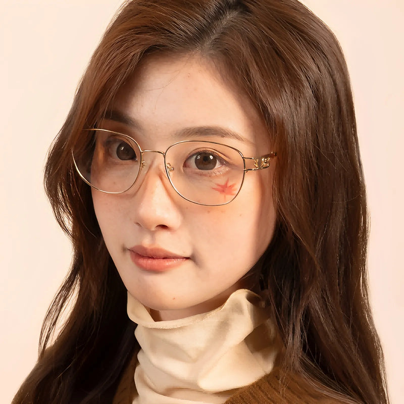 Genshin Impact Kaedehara Kazuha glasses gift box impression series front view with maple design